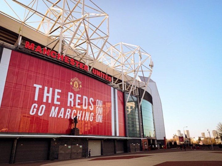 Manchester United's Stadium Old Trafford Entrance Screen